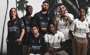 Media Key: Puma e AC Milan svelano il nuovo Fourth Kit in collaborazione con  il brand streetwear di Los Angeles Pleasures per la stagione 2023/24